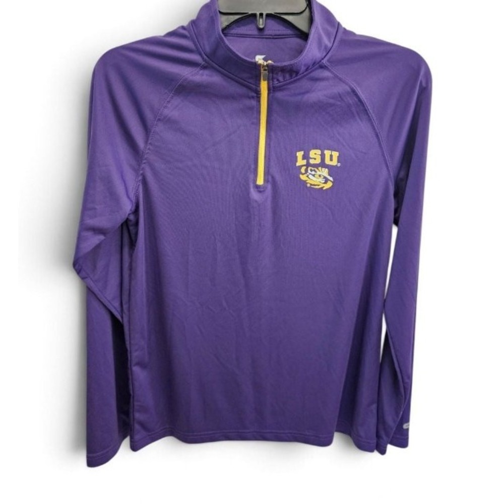 Colosseum Youth LSU Tigers Quarter-Zip Pullover Purple Large 16-18